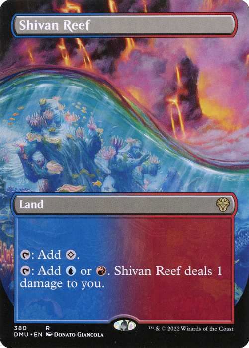 Shivan Reef (DMU-380) - rare (Borderless)