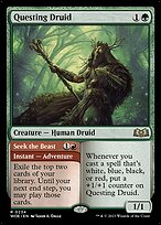 Questing Druid // Seek the Beast (WOE-234) - rare