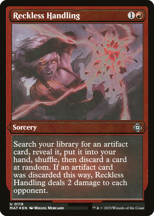 Reckless Handling (MAT-119) - uncommon - Etched Foil