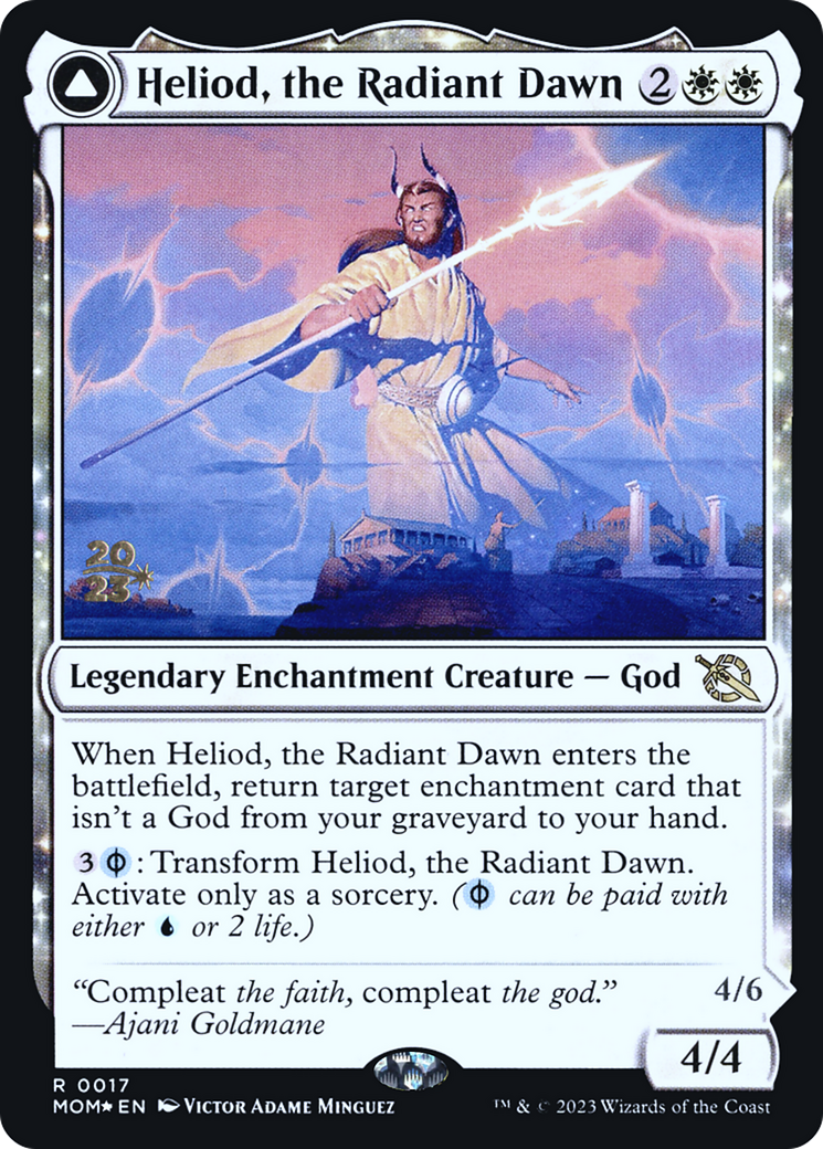 Heliod, the Radiant Dawn // Heliod, the Warped Eclipse (PRE-17S) - rare: (enchantment) - Foil