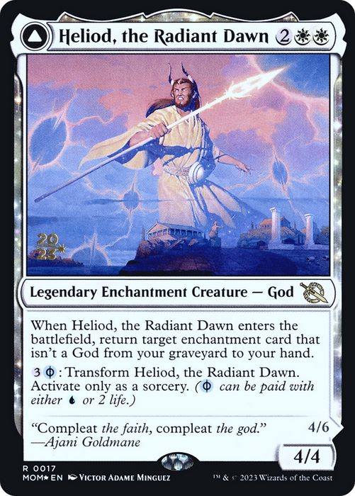 Heliod, the Radiant Dawn // Heliod, the Warped Eclipse (PRE-17S) - rare: (enchantment) - Foil