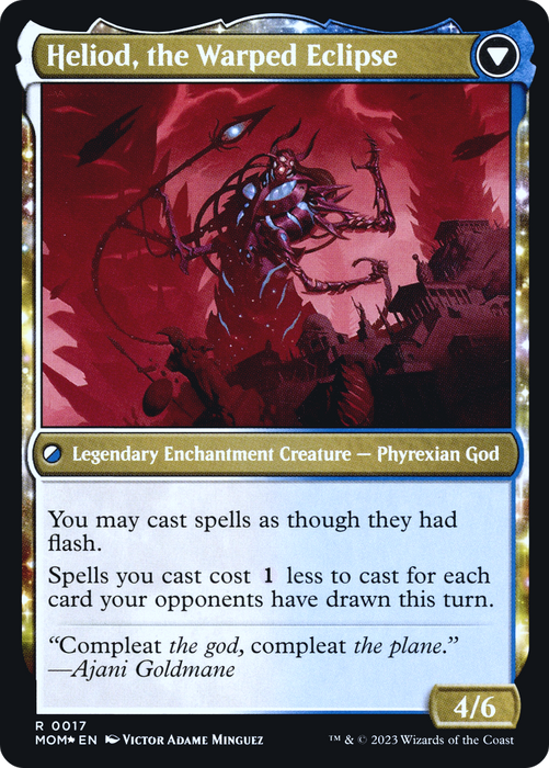Heliod, the Radiant Dawn // Heliod, the Warped Eclipse (PRE-17S) - rare: (enchantment) - Foil