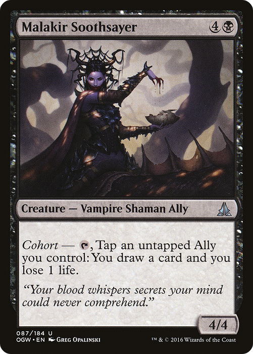 Malakir Soothsayer (OGW-087) - uncommon