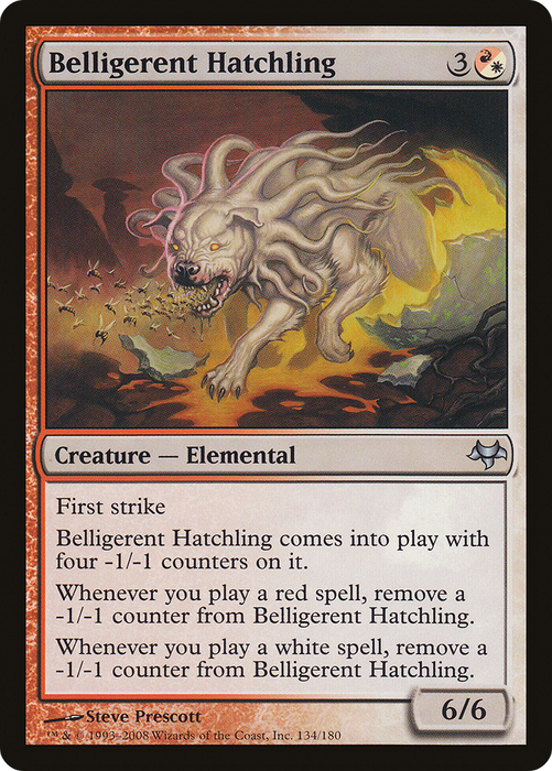 Belligerent Hatchling (EVE-134) - uncommon - Foil