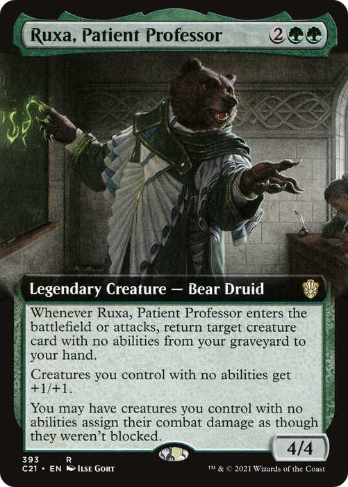 Ruxa, Patient Professor (C21-393) - rare: (Extended Art)