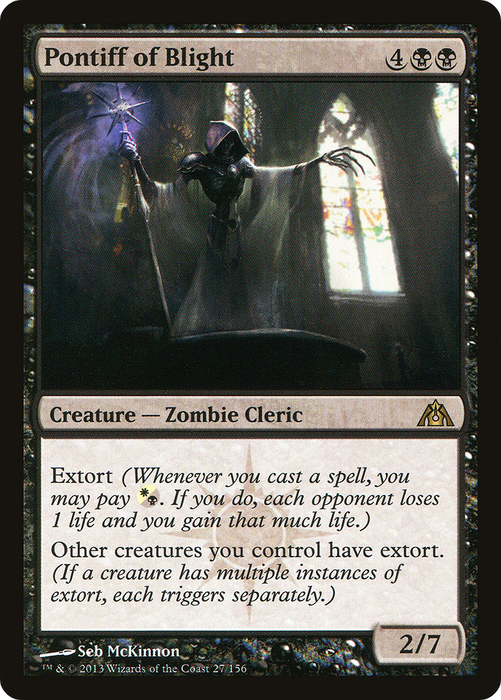 Pontiff of Blight (DGM-027) - rare - Foil