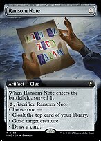 Ransom Note (MKC-355) - rare: (Extended Art)
