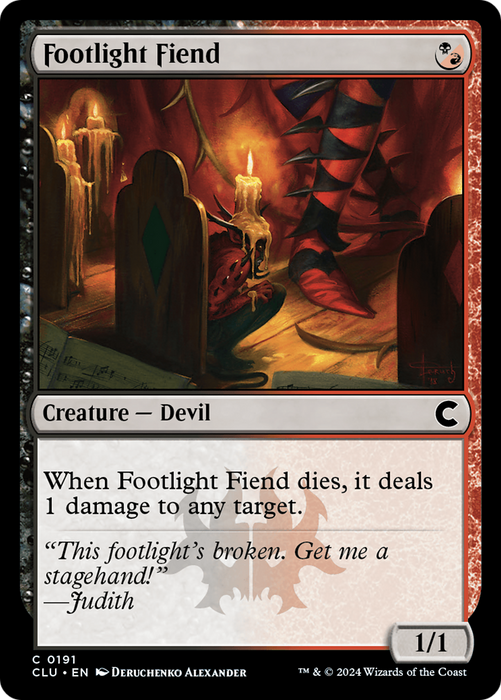 Footlight Fiend (CLU-191) - common
