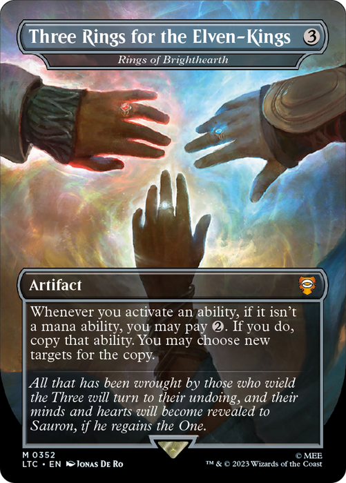 Rings of Brighthearth (LTC-352) - mythic / Three Rings for the Elven-Kings (Borderless)