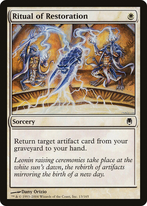 Ritual of Restoration (DST-013) - common - Foil