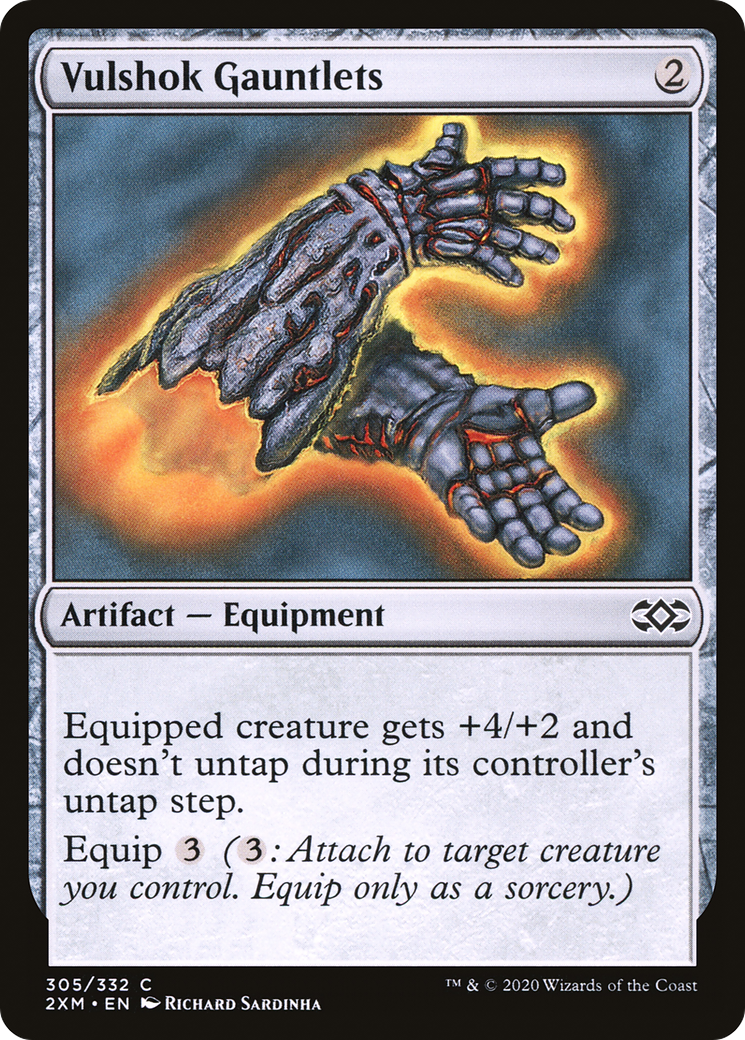 Vulshok Gauntlets (2XM-305) - common - Foil