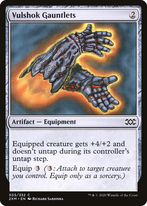 Vulshok Gauntlets (2XM-305) - common - Foil