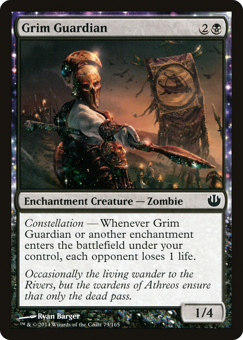 Grim Guardian (JOU-073) - common: (enchantment) - Foil