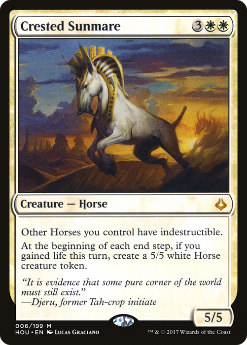 Crested Sunmare (HOU-006) - mythic
