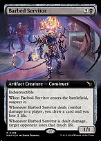 Barbed Servitor (MKM-398) - rare: (Extended Art) - Foil