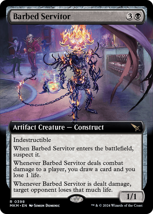 Barbed Servitor (MKM-398) - rare: (Extended Art)