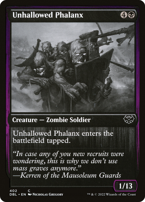 Unhallowed Phalanx (DBL-402) - common - Foil