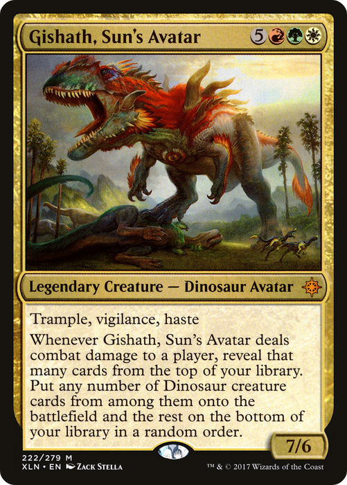 Gishath, Sun's Avatar (XLN-222) - mythic - Foil