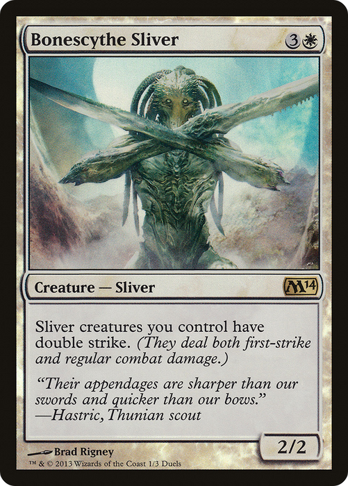 Bonescythe Sliver (MEDIA-001) - rare - Foil