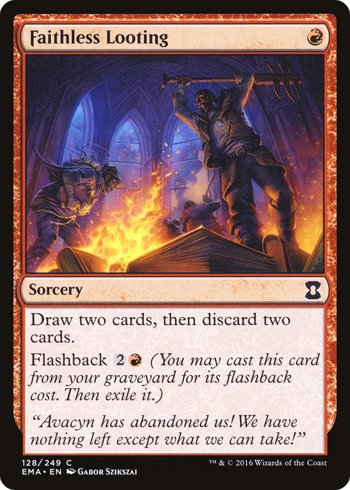 Faithless Looting (EMA-128) - common - Foil