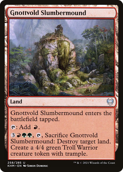Gnottvold Slumbermound (KHM-258) - uncommon - Foil