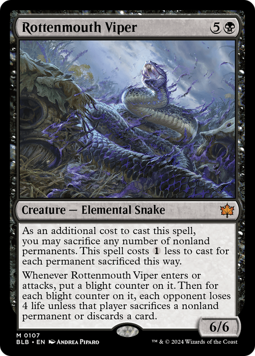 Rottenmouth Viper (BLB-107) - mythic