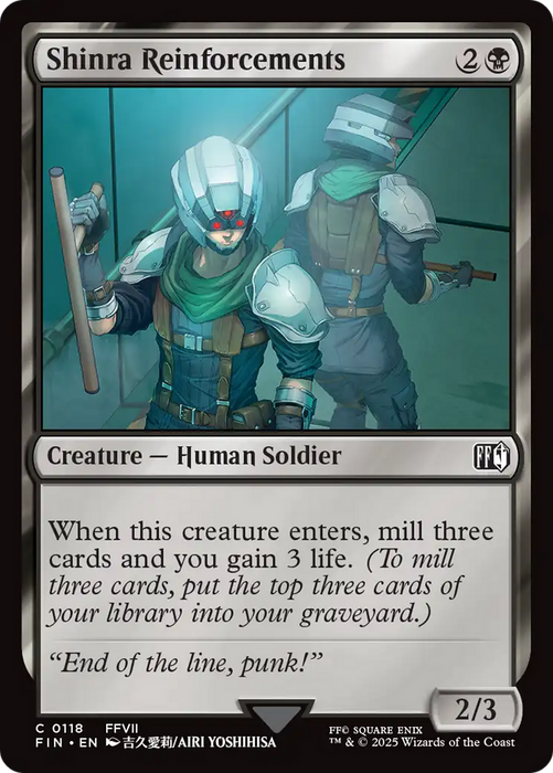 Shinra Reinforcements (FIN-118) - common - Foil