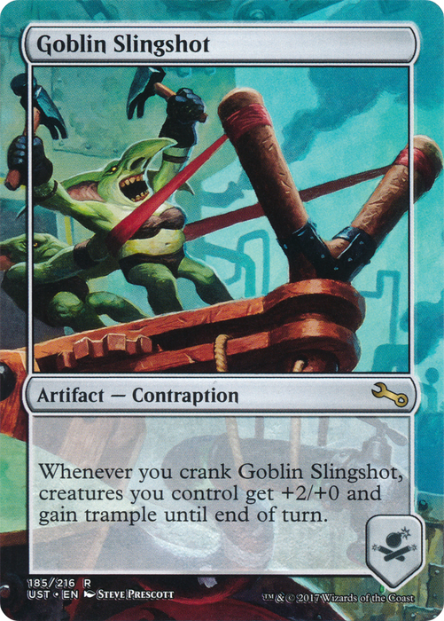 Goblin Slingshot (UST-185) - rare (Borderless) - Foil