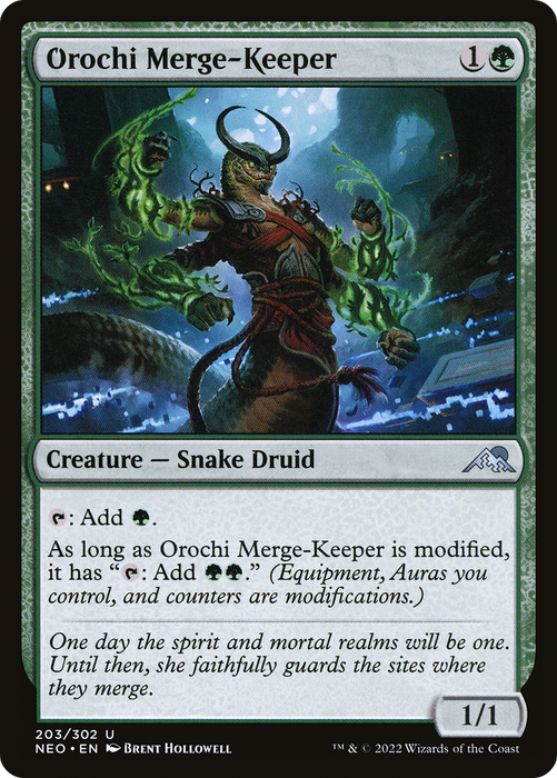 Orochi Merge-Keeper (NEO-203) - uncommon - Foil