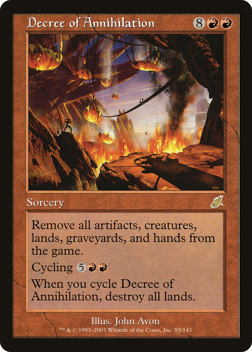 Decree of Annihilation (SCG-085) - rare - Foil