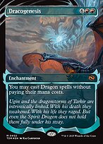 Dracogenesis (TDM-402) - mythic: (Showcase, enchantment) (Borderless) - Foil