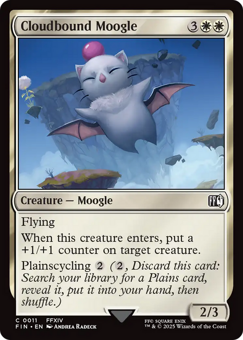 Cloudbound Moogle (FIN-011) - common - Foil