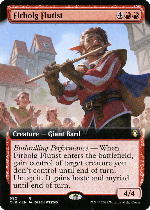 Firbolg Flutist (CLB-582) - rare: (Extended Art) - Foil