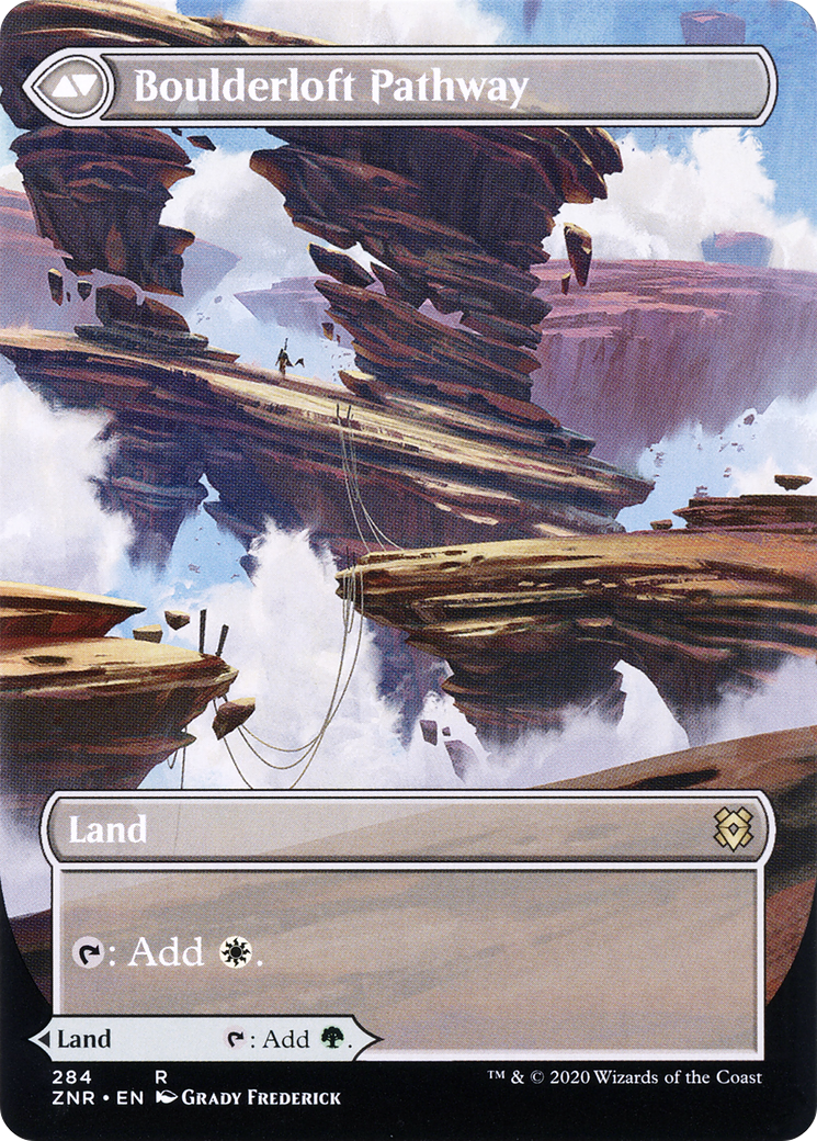 Branchloft Pathway // Boulderloft Pathway (ZNR-284) - rare: (Showcase) (Borderless)