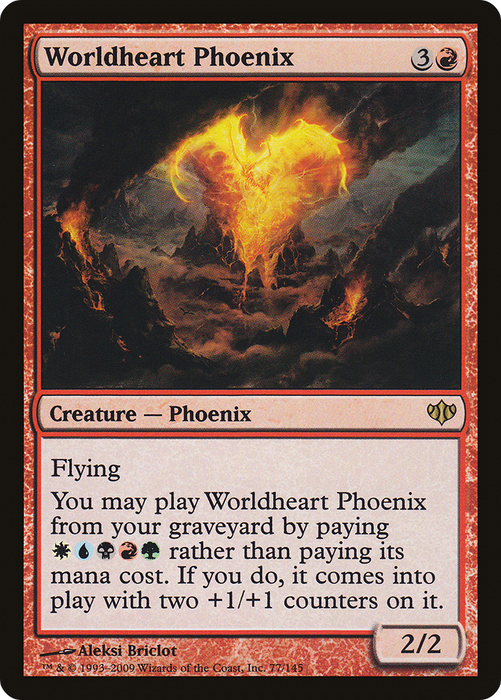 Worldheart Phoenix (CON-077) - rare - Foil