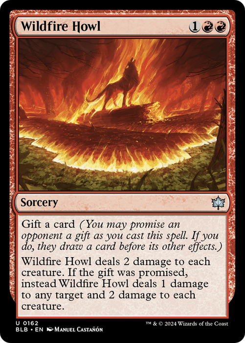 Wildfire Howl (BLB-162) - uncommon - Foil