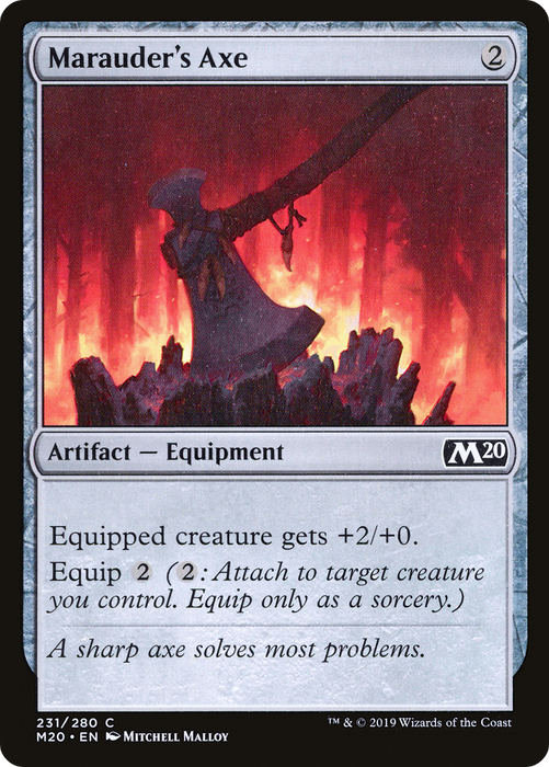 Marauder's Axe (M20-231) - common - Foil