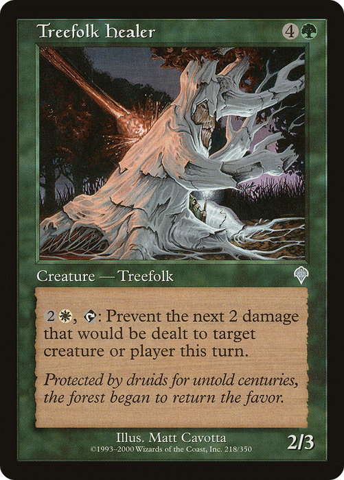 Treefolk Healer (INV-218) - uncommon - Foil