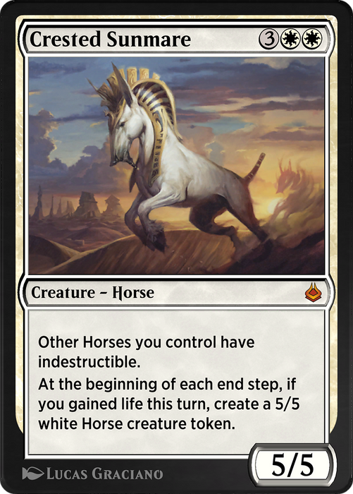 Crested Sunmare (AKR-011) - mythic