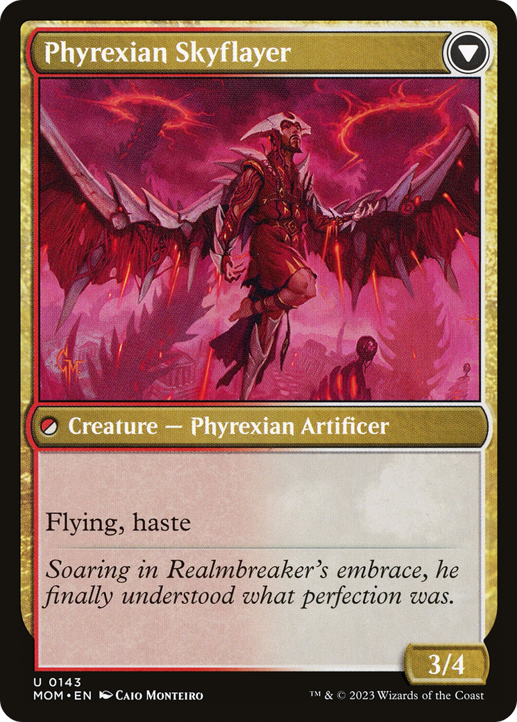 Harried Artisan // Phyrexian Skyflayer (MOM-143) - uncommon