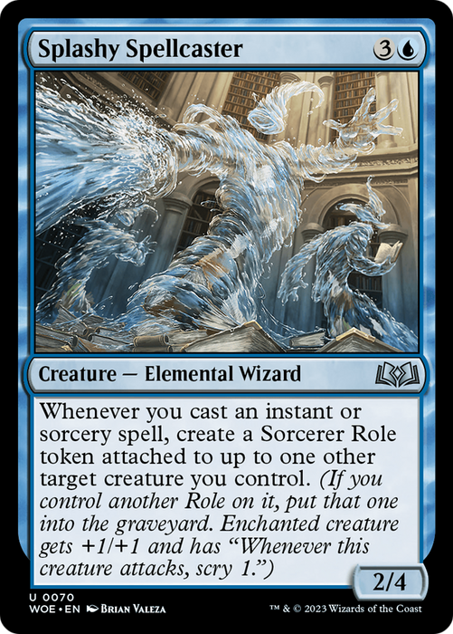 Splashy Spellcaster (WOE-070) - uncommon - Foil