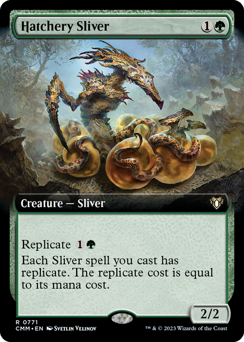 Hatchery Sliver (CMM-771) - rare: (Extended Art) - Foil