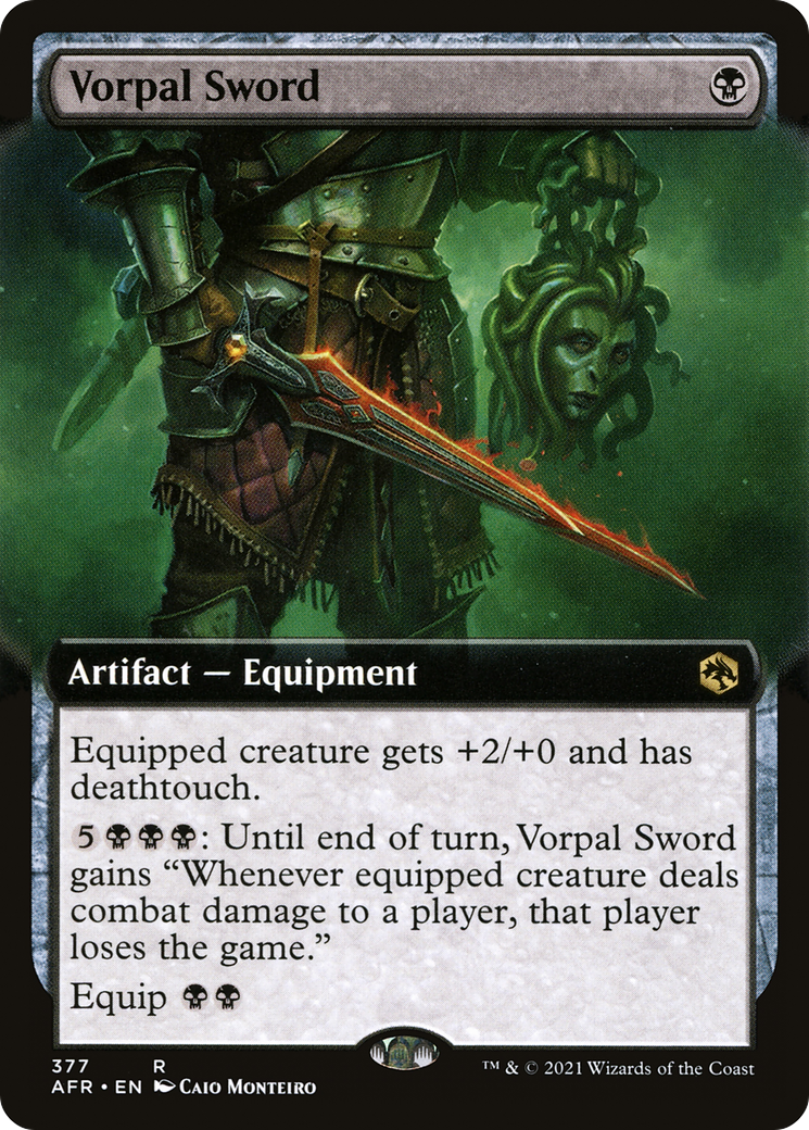 Vorpal Sword (AFR-377) - rare: (Extended Art) - Foil