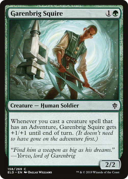 Garenbrig Squire (ELD-158) - common - Foil