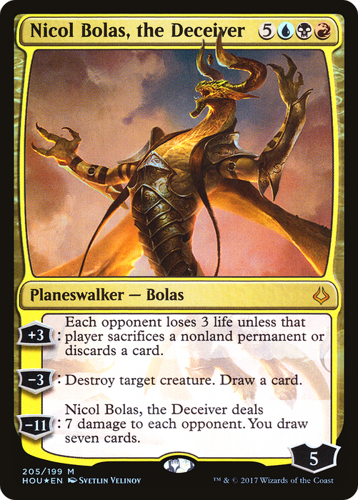 Nicol Bolas, the Deceiver (HOU-205) - mythic - Foil