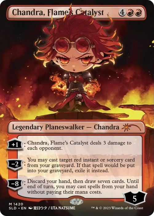 Chandra, Flame's Catalyst (SLD-1420) - mythic (Borderless)