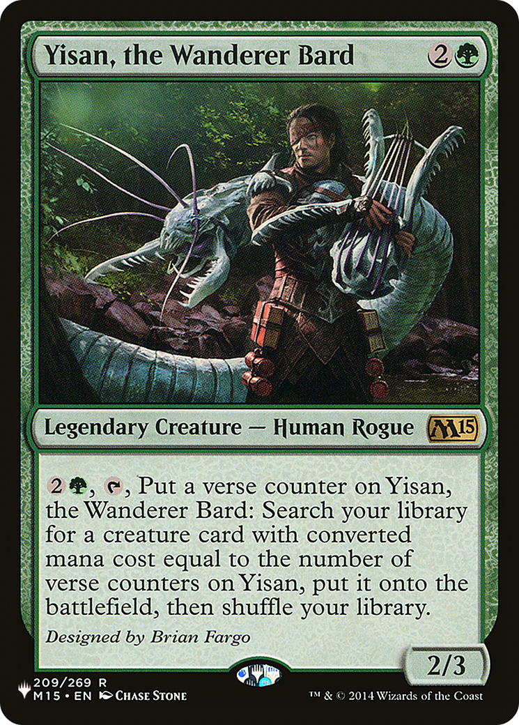 Yisan, the Wanderer Bard (LIST-M15-209) - rare