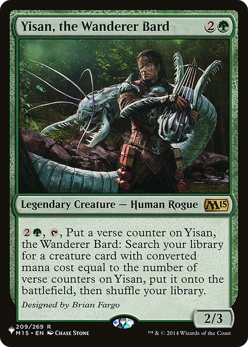 Yisan, the Wanderer Bard (LIST-M15-209) - rare