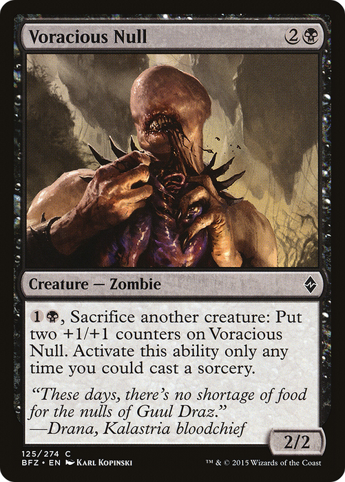 Voracious Null (BFZ-125) - common - Foil