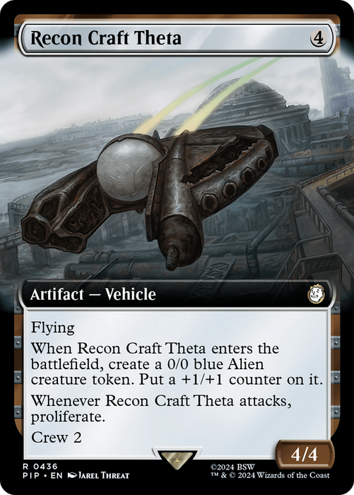 Recon Craft Theta (PIP-436) - rare: (Extended Art) - Foil